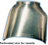 Perforated skin for nacelle 